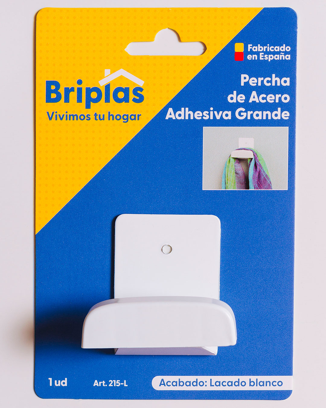 Percha de Acero Adhesiva Grande - REF. 215-L - Imagen 3