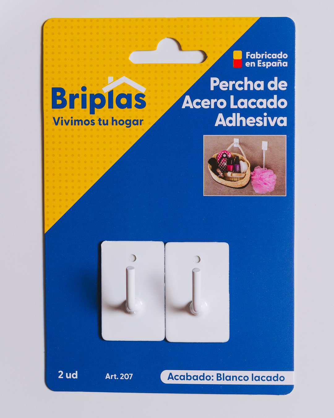 Percha de Acero Lacado Adhesiva - REF. 207 - Imagen 3