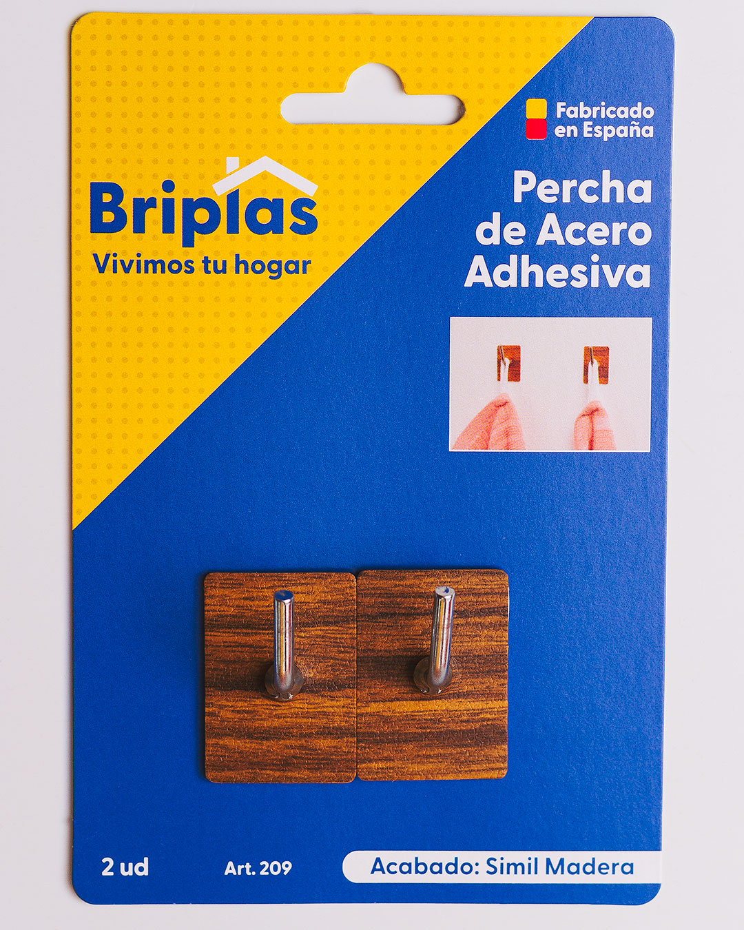 Percha de Acero Adhesiva - REF. 209 - Imagen 3