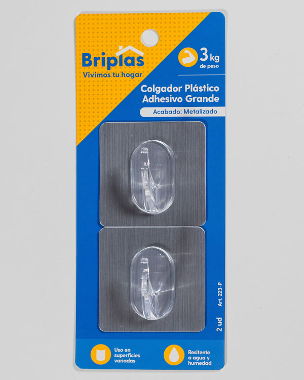 Colgador Plástico Adhesivo Grande- REF. 223 P - Imagen 4